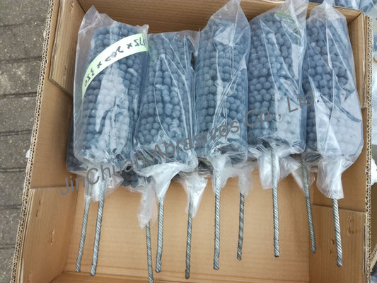 Cepillo de afilamiento flexible de SIC 80*200*350 en cepillo abrasivo del carburo de silicio