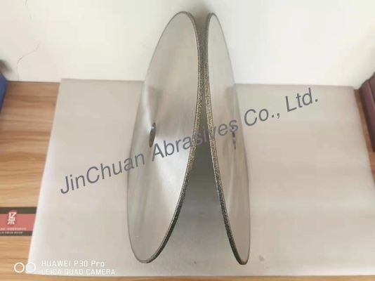 Gray Electroplated Diamond Grinding Wheels con la cuchilla de corte del cuerpo de acero D40/45
